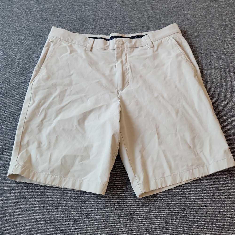 Vineyard Vines OTG On-The-Go Shorts Men's 33 Light Gray Stretch Performance 9"